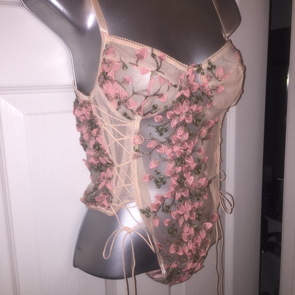 Pink Floral Bodysuit - Picture 10 of 11